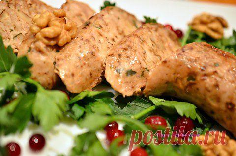 Куриные колбаски с орехами. | Четыре вкуса