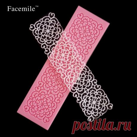 1 шт. Свадебный Торт Украшения Плесень Торта Силикона Формы Шоколада Плесень Кондитерские Инструменты Силиконовый Шнурок Мат для Fondant 50 139 купить на AliExpress