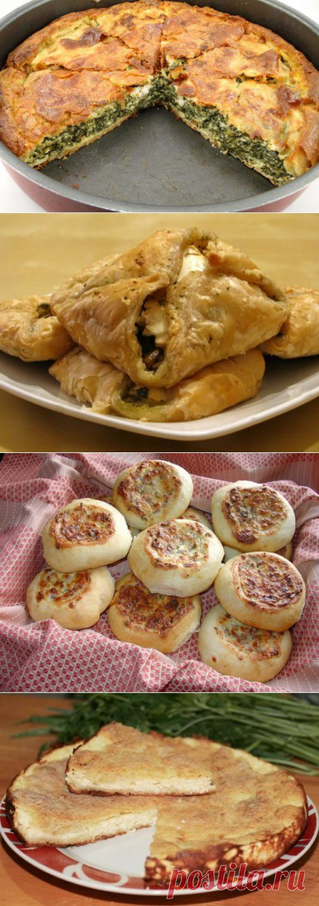 4 варианта вкусной выпечки с брынзой / Простые рецепты