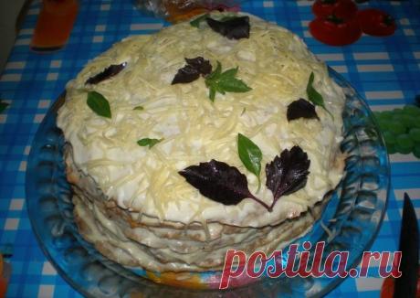 Печёночный торт Автор рецепта Алёна Чистоклетова - Cookpad