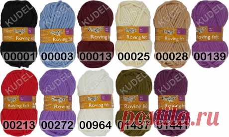 Пряжа Семеновская Roving felt / Валя 100% шерсть, 50 м, 50 г - купить по выгодной цене - интернет-магазин Кудель