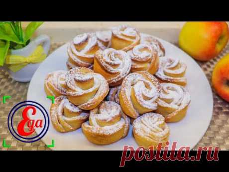 Печенье к чаю "Творожные розочки"