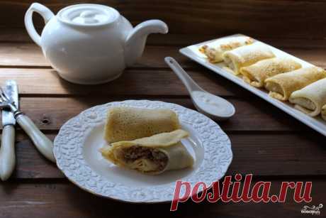 Фаршированные блины с мясом - пошаговый рецепт с фото на Повар.ру