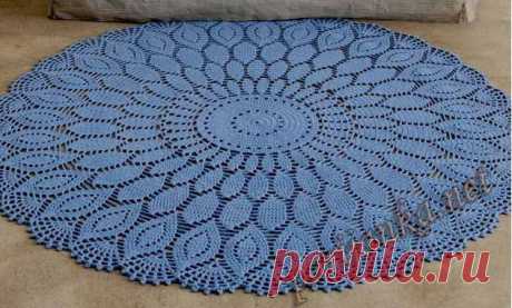 Коврик крючком.