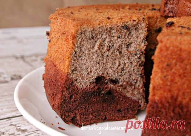 дуэт слой шоколад Орео шифон торт | домашняя богиня подражатель