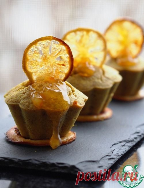 Чечевичные кексы с цитрусовыми чипсами - кулинарный рецепт