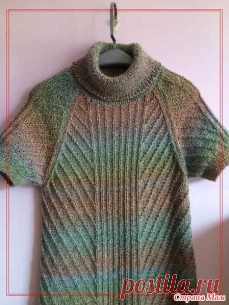 Платье спицами из секционной пряжи - Вязание - Страна Мам