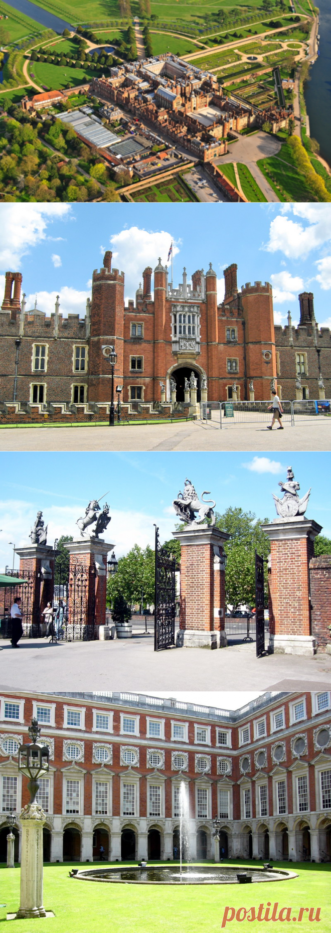 Хэмптон Корт - резиденция Генриха Восьмого.