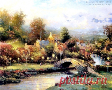 живопись Thomas Kinkade - 69 фото. Фотографии Валентин Иванов.