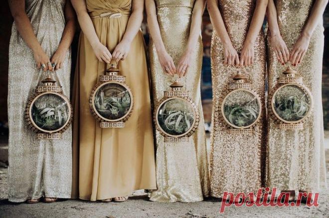 Букеты | Зеленые свадебные туфли