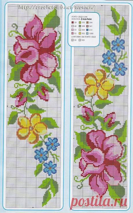 вышивание крестиком цветы - Поиск в Google