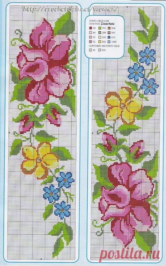 вышивание крестиком цветы - Поиск в Google