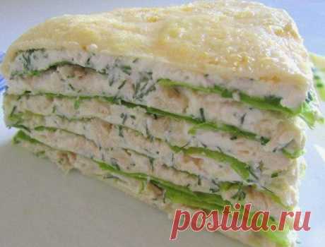 Пост на стене Белковый торт с куриной грудкой для сушки!  🍃 на 100грамм - 96.94 ккал. Б/Ж/У - 17.39/2.45/1.33 🍃  Ингредиенты: 10 белков, 2 желтка, 1 куриная грудка, 200 г нежирного творога, зелень, листья салата, ¼ стакана нежирного кефира, соль, перец. Приготовление: Смешиваем белки и желтки. На антипригарной сковороде жарим три блина из яиц. Отдельно варим грудку, слегка солим, перчим. Нарезаем грудку кубиками. См...