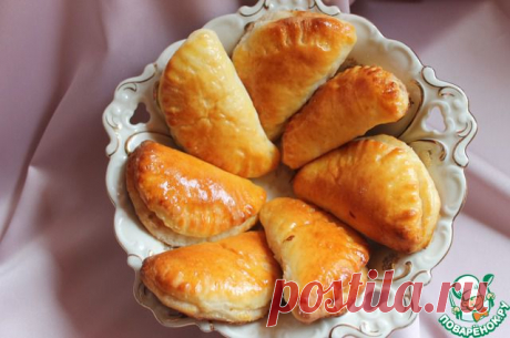 Пирожки из творожного теста - кулинарный рецепт