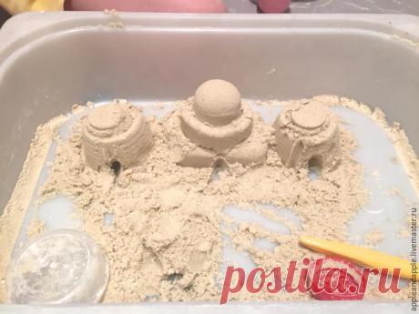 Как быстро и просто сделать лунный песок для лепки - Ярмарка Мастеров - ручная работа, handmade