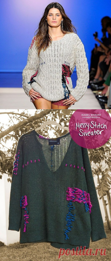 Повтор свитера Isabel Marant (DIY) / Свитер / Модный сайт о стильной переделке одежды и интерьера