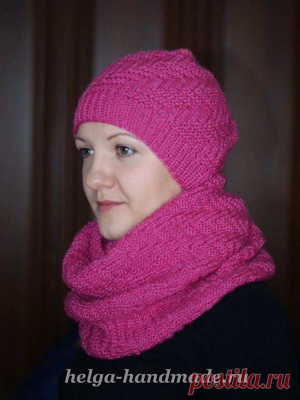 Вязаная шапка спицами своими руками, мастер-класс | helga-handmade.ru