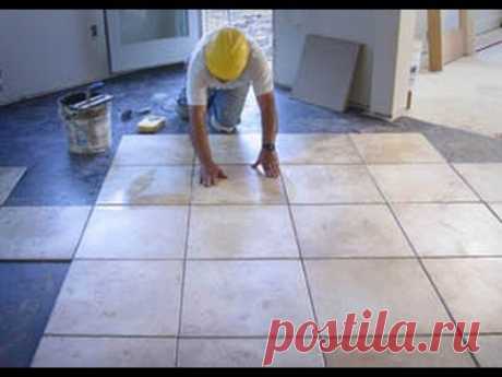 Напольная плитка укладка своими руками