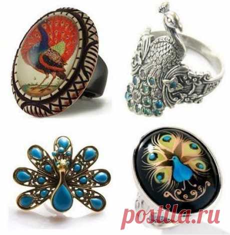 Найдено на сайте fuckyeahpeacockfeathers.tumblr.com. / Кольцо павлин