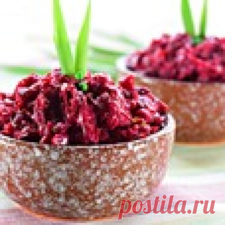 Пикантная закуска из свеклы - кулинарный рецепт