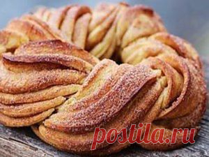 Эстонские плетеные булочки с корицей - рецепт с фото