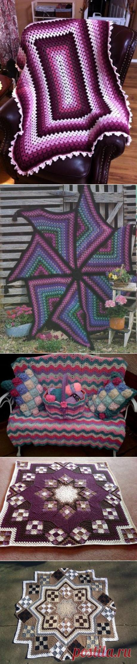 МОЙ ЛЮБИМЫЙ БАБУШКИН КВАДРАТ!!! / Вязание крючком / Вязаные крючком аксессуары