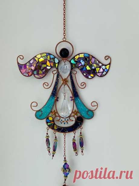 Ángel.. Blingthingzbylori.. whirligigs wind spinner.. campana de viento de ángel.. ángel guardián.. regalo para ella.. artículo religioso - Etsy Chile