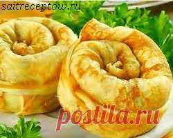 Улиточки из блинов с начинкой