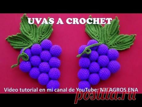 UVAS A CROCHET paso a paso para adorno de cocina en video tutorial MANUALIDADES
