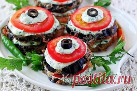 Летняя закуска из овощей со сливочным сыром и зеленью | Клубок