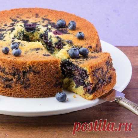 Черничный пирог с крошкой