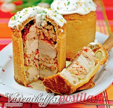 Жаркое из курицы в тесте..