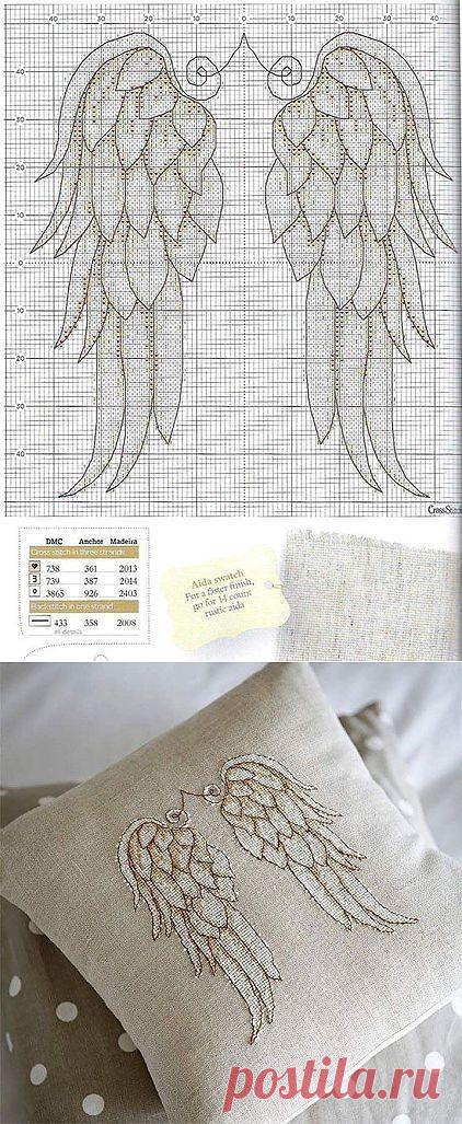 Вышивка "Крылья ангела"