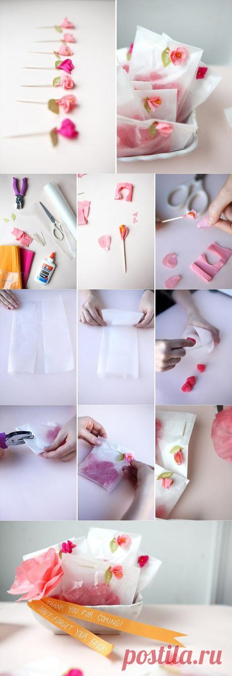 Чудесный цветочный декор для мелких подарков (Diy) / Упаковка подарков /