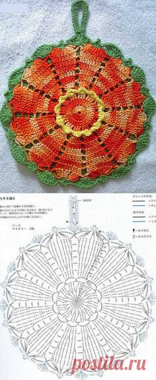 Прихватка крючком