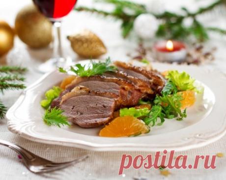 Блюда на Новый год: Утиная грудка с апельсинами