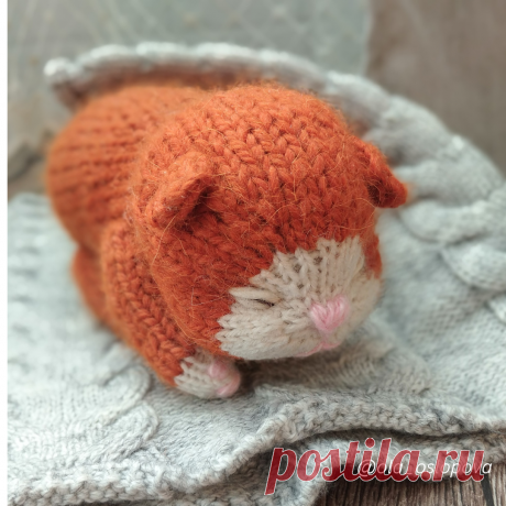 Спящий кот спицами описание, Мастер-класс СПЯЩИЙ КОТ спицами.
Игрушки спицами для начинающих
