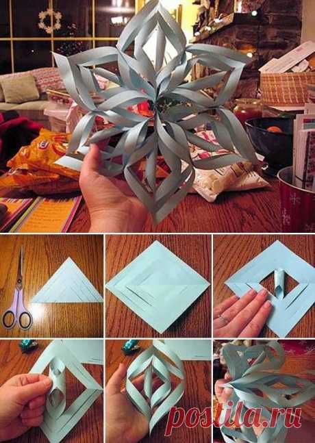 How to DIY 3D Lacey Paper Snowflakes | www.FabArtDIY.com