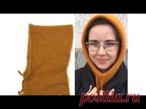 Капор спицами