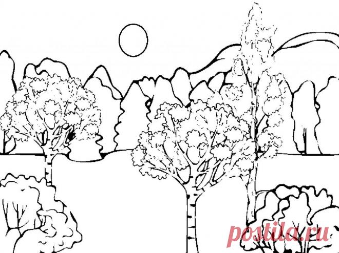 Картинки-раскраски про осень (35 фото) ⭐ Забавник