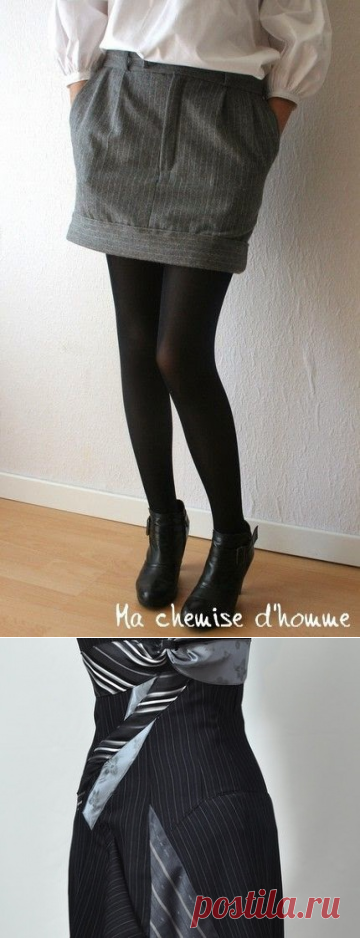 ЮБКИ ИЗ БРЮК !!! 
*Подборка моделей.