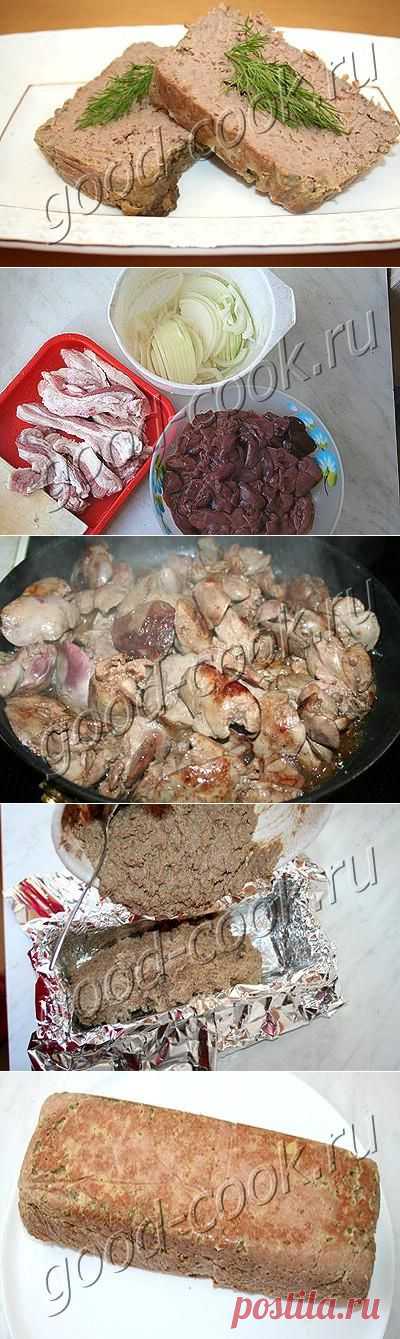 Хорошая кухня - паштет из куриной печени со свининой. Кулинарная книга рецептов. Салаты, выпечка.