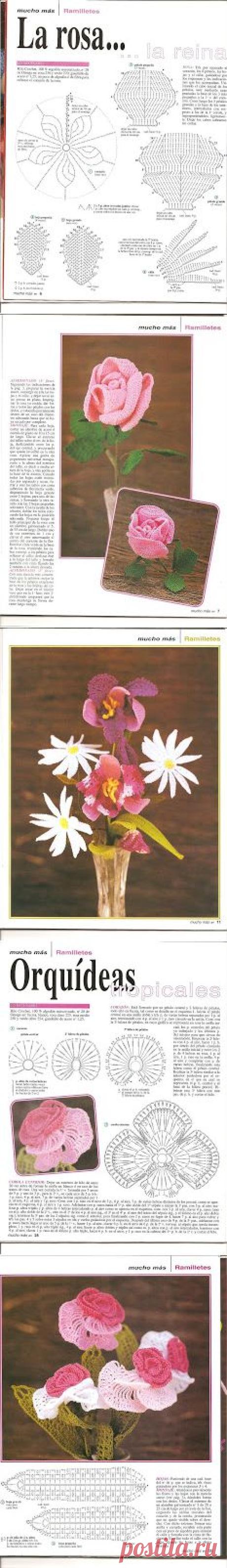 Dream and Do It Yourself: crochet flowers