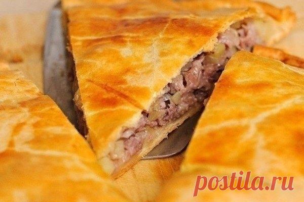 НЕЖНЫЙ ПИРОГ С МЯСОМ (НА КЕФИРЕ И МАЙОНЕЗЕ)