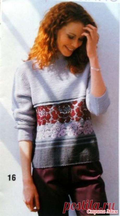 . Джемпер, розы разные нужны... :) - Вязание - Страна Мам