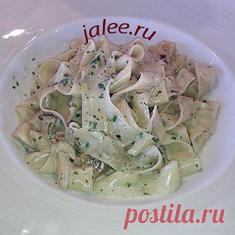 Домашняя паста со сливочно-грибным соусом | Настя Ли