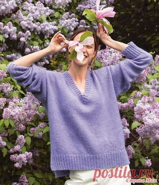 Пуловер MARLEY. Дизайнер: Renate Vognsen. Спицы. - ВЯЗАНАЯ МОДА+ ДЛЯ НЕМОДЕЛЬНЫХ ДАМ - Страна Мам