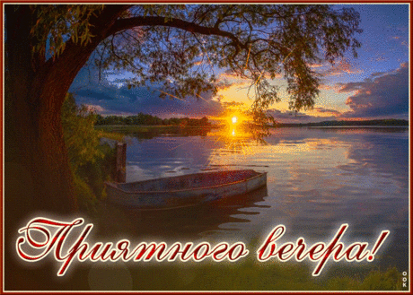 Дружелюбная гиф-открытка, самого прекрасного вечера вам