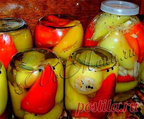 Перец фаршированный овощами на зиму