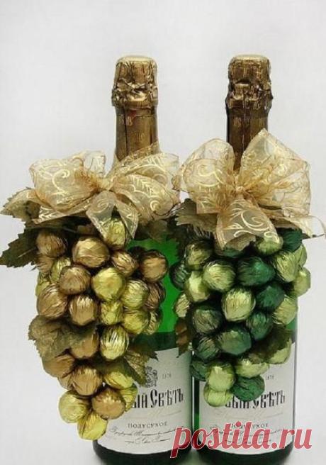 Prácticas Ideas para el Hogar...: Bellas ideas para decorar botellas con estilo navideño